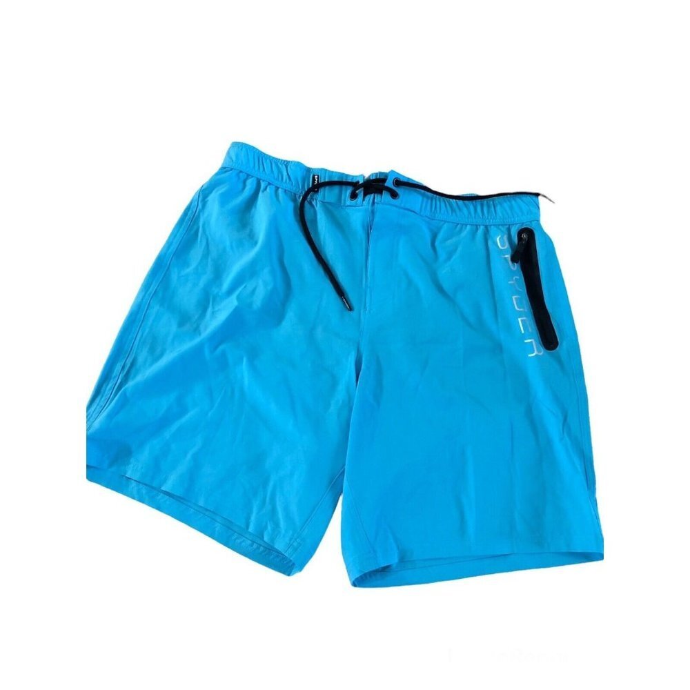 SPIDER Shorts Men's Swim Surf Board  Shorts Turquoise UV Prot. Size Big XXL/TTG